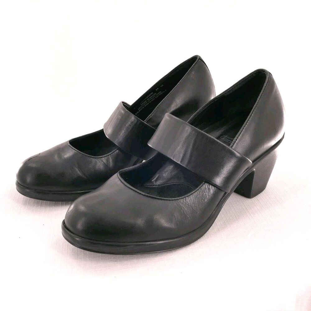 Dansko Sz 10 US Eur 41 Brooke Mary Jane Women's Black Pump Leather MaryJane READ